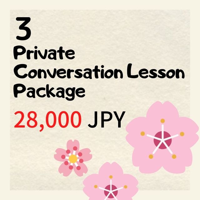 3 Private Conversation Lesson Package